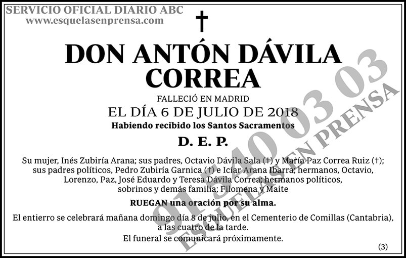 Antón Dávila Correa